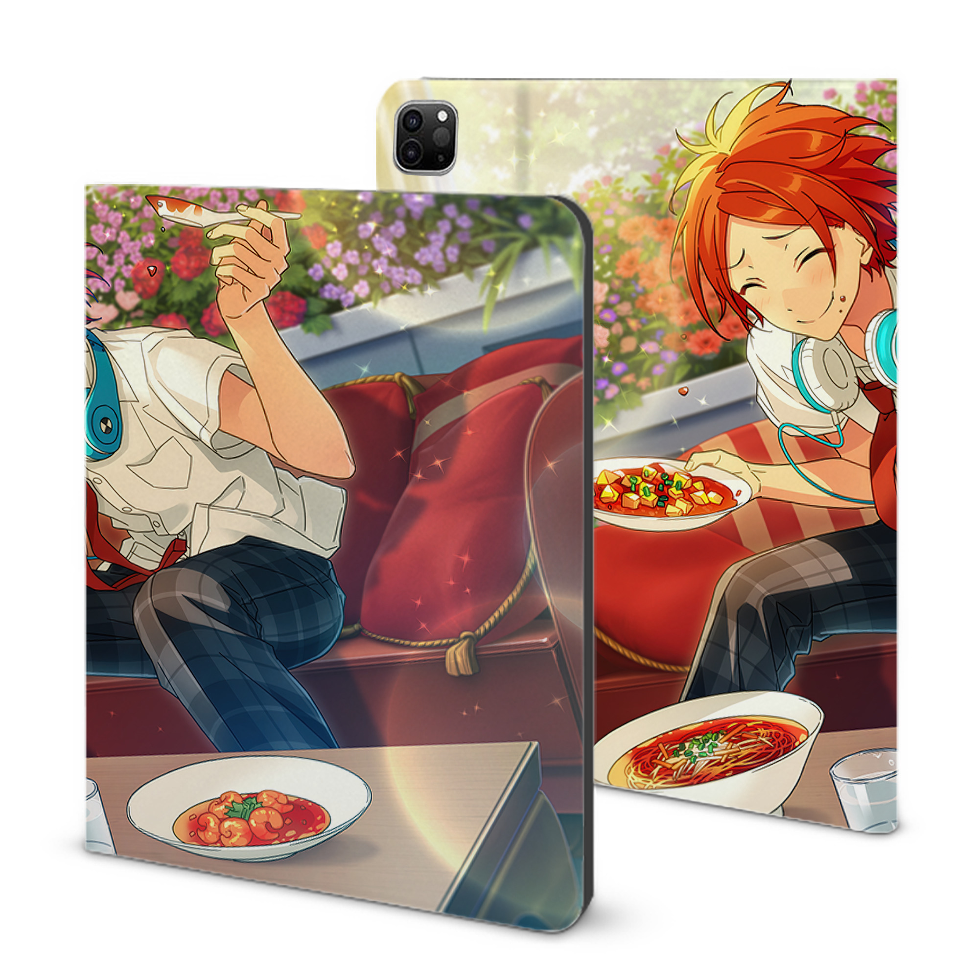 （画像用） あんさんぶるスターズ! Ensemble Stars IPad ケース ブック型 PUレザー TPU 耐衝撃 軽量 薄型 ペン収納なし 全面保護 IPad 各モデル対応